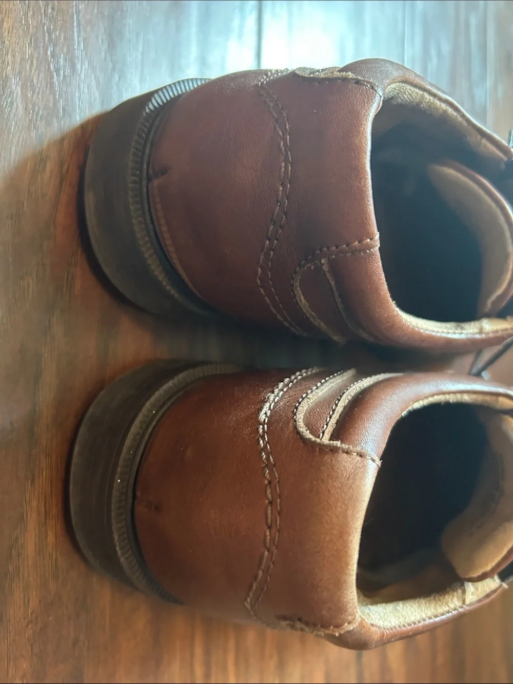Florsheim Brown Leather Cap-Toe Lace-Up Oxfords